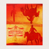 Ik wens u een prettige Texas kerstKaarten Kaart (Buitenkant ongevouwen)