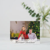 Ik wens u een prettigste kerstdag briefkaart (Staand voorkant)