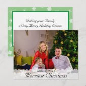 Ik wens u een prettigste kerstdag briefkaart (Voorkant / Achterkant)