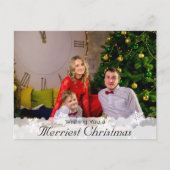 Ik wens u een prettigste kerstdag briefkaart (Voorkant)