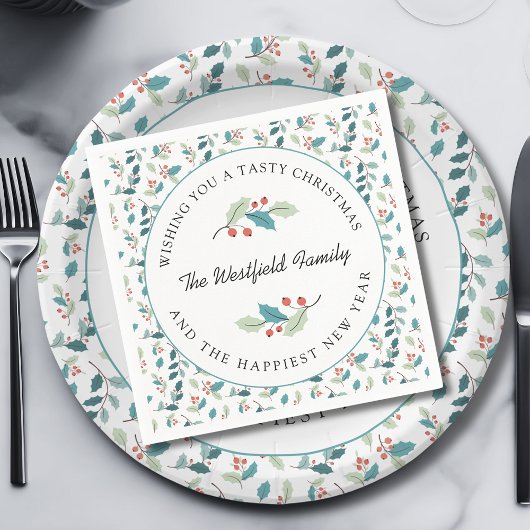 Ik wens u een smakelijk kerstfeest servet