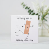 Ik wens u een snel herstel snel krijgen Kaart (Staand voorkant)