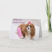 Ik wens u een Spaniel Kaart voor snel herstel (Voorkant)
