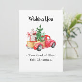 Ik wens u een trucje voor de kerstkaart van de hee (Staand voorkant)