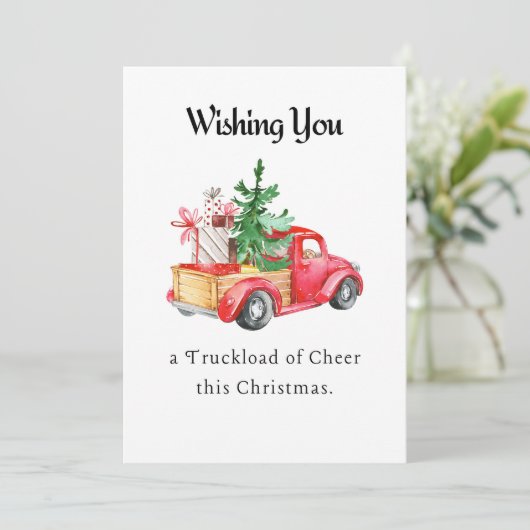 Ik wens u een trucje voor de kerstkaart van de hee (Staand voorkant)