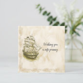 Ik wens u een veilige reis- kaart (Staand voorkant)