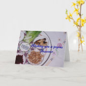 Ik wens u een vreugdevol Pascha Kaart (Gele Bloem)