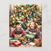 Ik wens u een vrolijk kerstfeest briefkaart (Voorkant)