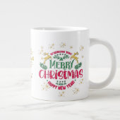 Ik wens u een vrolijk kerstfeest en een gelukkig n grote koffiekop (Rechts)