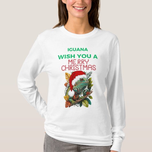 IK WENS U EEN VROLIJK KERSTFEEST IN GUYANA T-SHIRT (Voorkant)