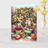 Ik wens u een vrolijk kerstfeest kaart (Gele Bloem)