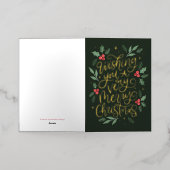 Ik wens u een vrolijk kerstfeest met de hand gesch (Buiten Laag)