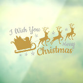 Ik wens u een vrolijk kerstfeest raamsticker (Vel 3)