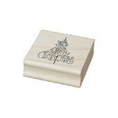 Ik wens u een vrolijk kerstfeest rubberstempel (Stempel)