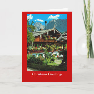 Ik wens u een vrolijk kerstfeest,  Tirol Feestdagen Kaart