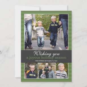 Ik wens u een vrolijk vakantieseizoen 5x7 Vast Feestdagenkaart