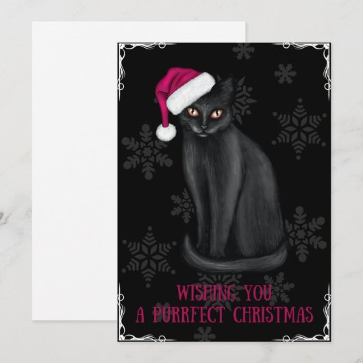 Ik wens u een vruchtbare kerst feestdagenkaart (Voorkant / Achterkant)