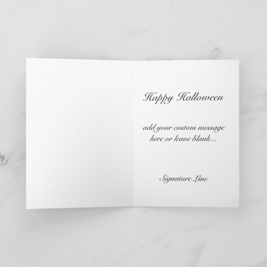 Ik wens u een zeer interessante halloween kaart (Binnen)