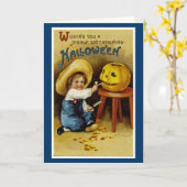 Ik wens u een zeer interessante halloween kaart (Gele Bloem)