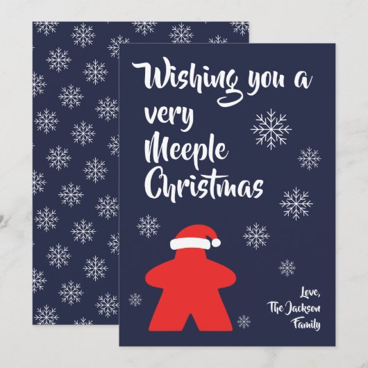 "Ik wens u een zeer prettige kerstfeestdag"-Kaart Feestdagenkaart (Voorkant / Achterkant)