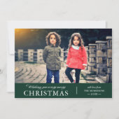 Ik wens u een zeer prettige kerstfoto feestdagenkaart (Voorkant)