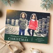 Ik wens u een zeer prettige kerstfoto feestdagenkaart