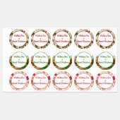 Ik wens u een zoete kerst lekkere cadeau labels (Vel)