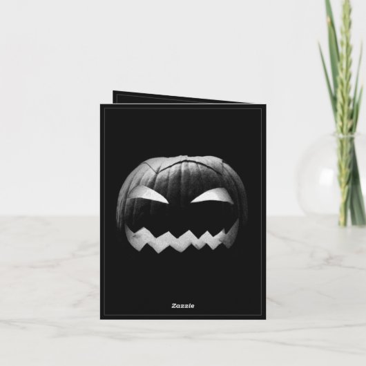 Ik wens u en u een griezelige, gelukkige Halloween Kaart (Achterkant)