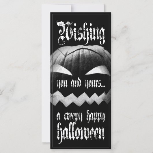 Ik wens u en u een griezelige Halloween (Voorkant)