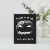 Ik wens u en u een griezelige Halloween Feestdagenkaart (Staand voorkant)