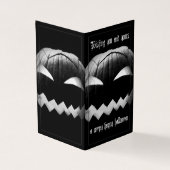 Ik wens u en u een griezelige Halloween Kaart (Buitenkant)