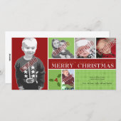 Ik wens u en u een heel prettig kerstfeest feestdagenkaart (Voorkant / Achterkant)