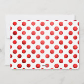 Ik wens u feestdag | Rode Waterverf Feestdagenkaart (Achterkant)