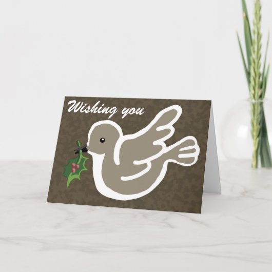 Ik wens u feestdagen kaart (Voorkant)