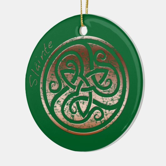 Ik wens u gezondheid - Slainte Keramisch Ornament (Links)