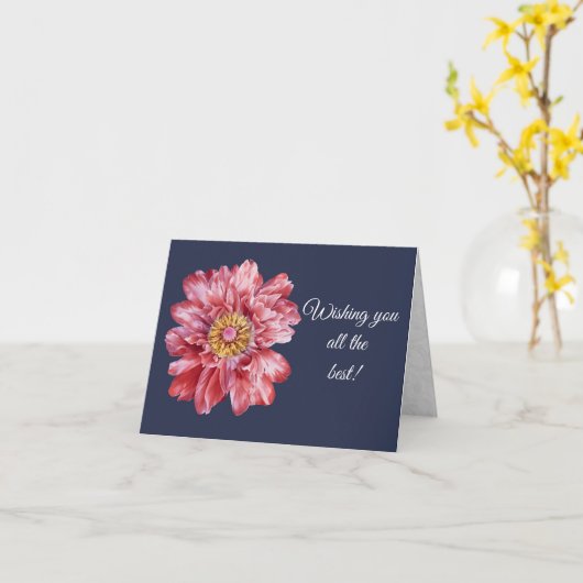 Ik wens u het allerbeste wenskaart kaart (Gele Bloem)