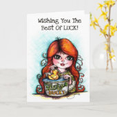 Ik wens u het beste van een lul kaart (Gele Bloem)