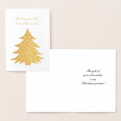 Ik wens u het beste van het seizoen folie kaarten (Display)