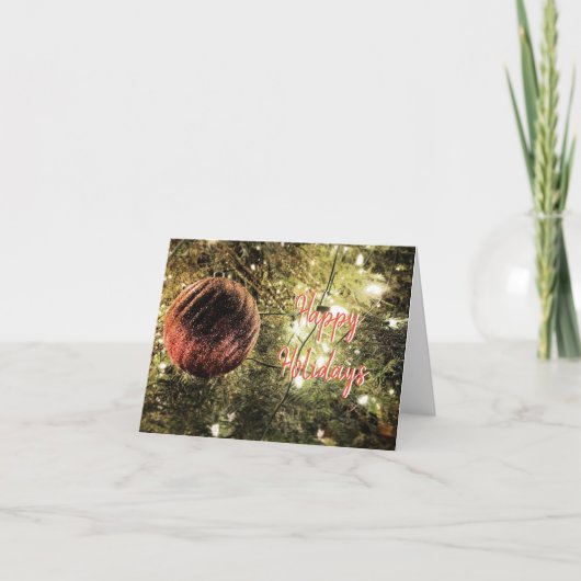 Ik wens u het gelukkigste Vakantie Feestdagen Kaart (Voorkant)