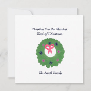 Ik wens u het liefste kerstfeest. kaart