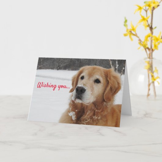 Ik wens u kaart (Gele Bloem)