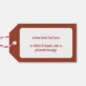 Ik wens u kerstcadeau van Ellen Clapsaddle Cadeaulabel (Achterkant Horizontaal)