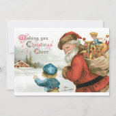 Ik wens u kerstcadeau van Ellen Clapsaddle Kaart (Voorkant)