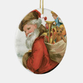 Ik wens u kerstcadeau van Ellen Clapsaddle Keramisch Ornament (Rechts)