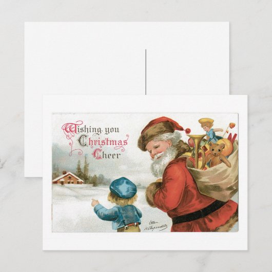 Ik wens u kerstjuichen feestdagenkaart (Voorkant / Achterkant)