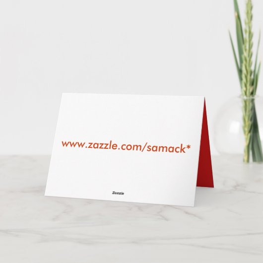 Ik wens u onweerstaanbaar - feestdagen kaart (Achterkant)