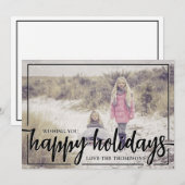 Ik wens u Prettige feestdagen foto Feestdagenkaart (Voorkant / Achterkant)