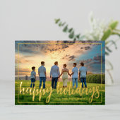 Ik wens u Prettige feestdagen Foto Folie Holiday C (Staand Voorkant)