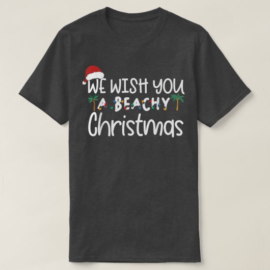 Ik wens u prettige kerst in juli zomervakantiestra t-shirt (Design voorkant)