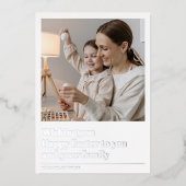 Ik wens u veel geluk | Fotocadeau | Reële Folie Folie Feestdagenkaart (Voorkant)